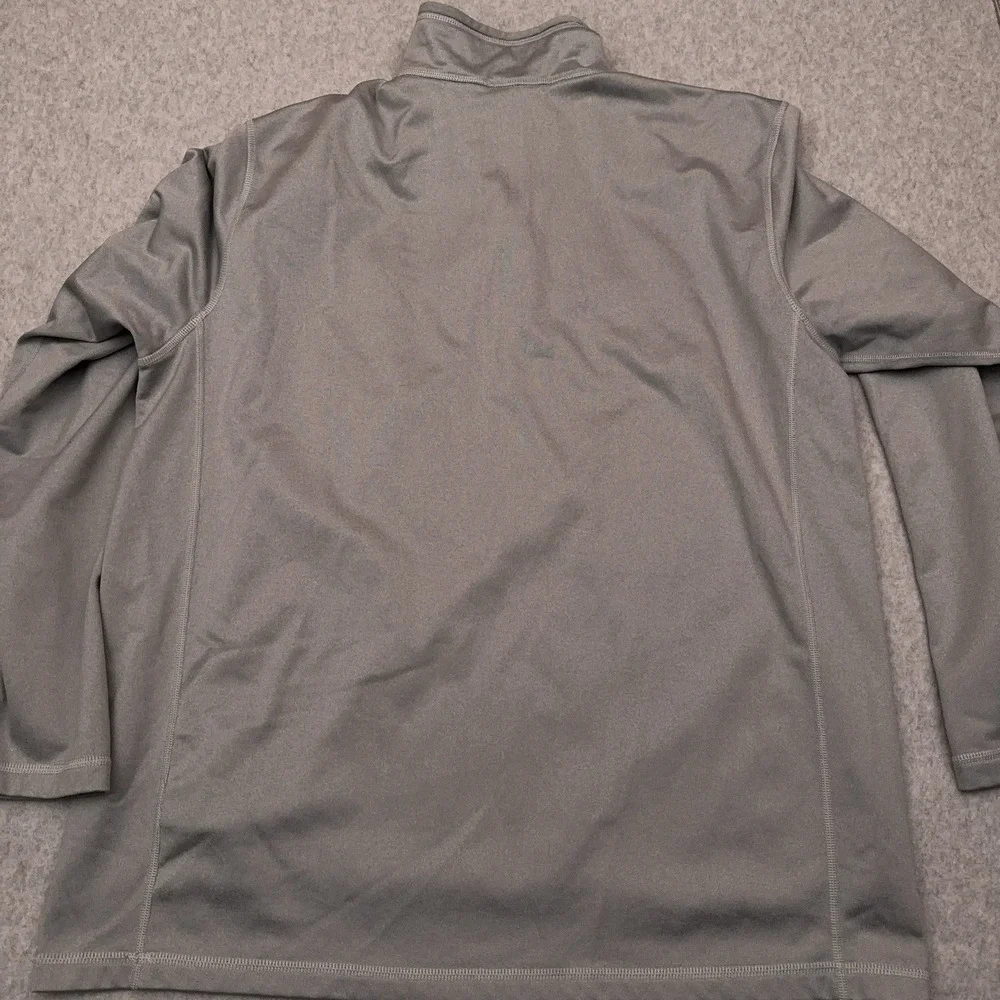 The North Face Tech 1/4 Zip Fleece Men's XL Gray Embroidered Stretch Lightweight